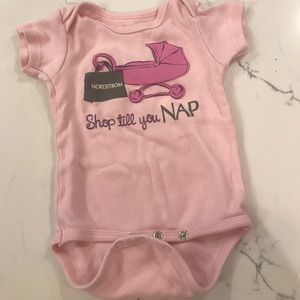 Nordstrom “Shop till you nap” onesie/bodysuit.
